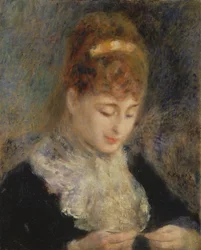 Mujer haciendo crochet, c.1877